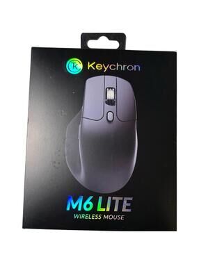 Keychron M6 Lite Wireless Gaming Mouse, Programmable, for Windows/Mac/Linux -NEW